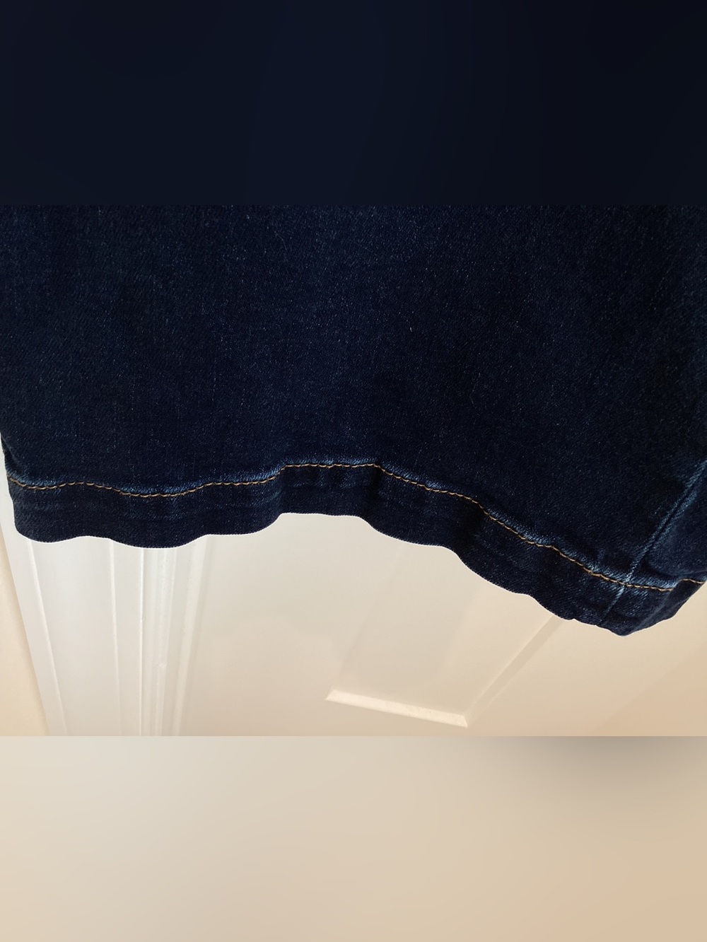 KUT From the Kloth Wide Leg Meg Jean High Rise Button Patch Pocket 8 Dark Rinse - Picture 3 of 12